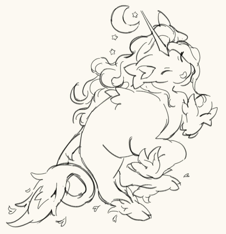 Sketches for other user's characters